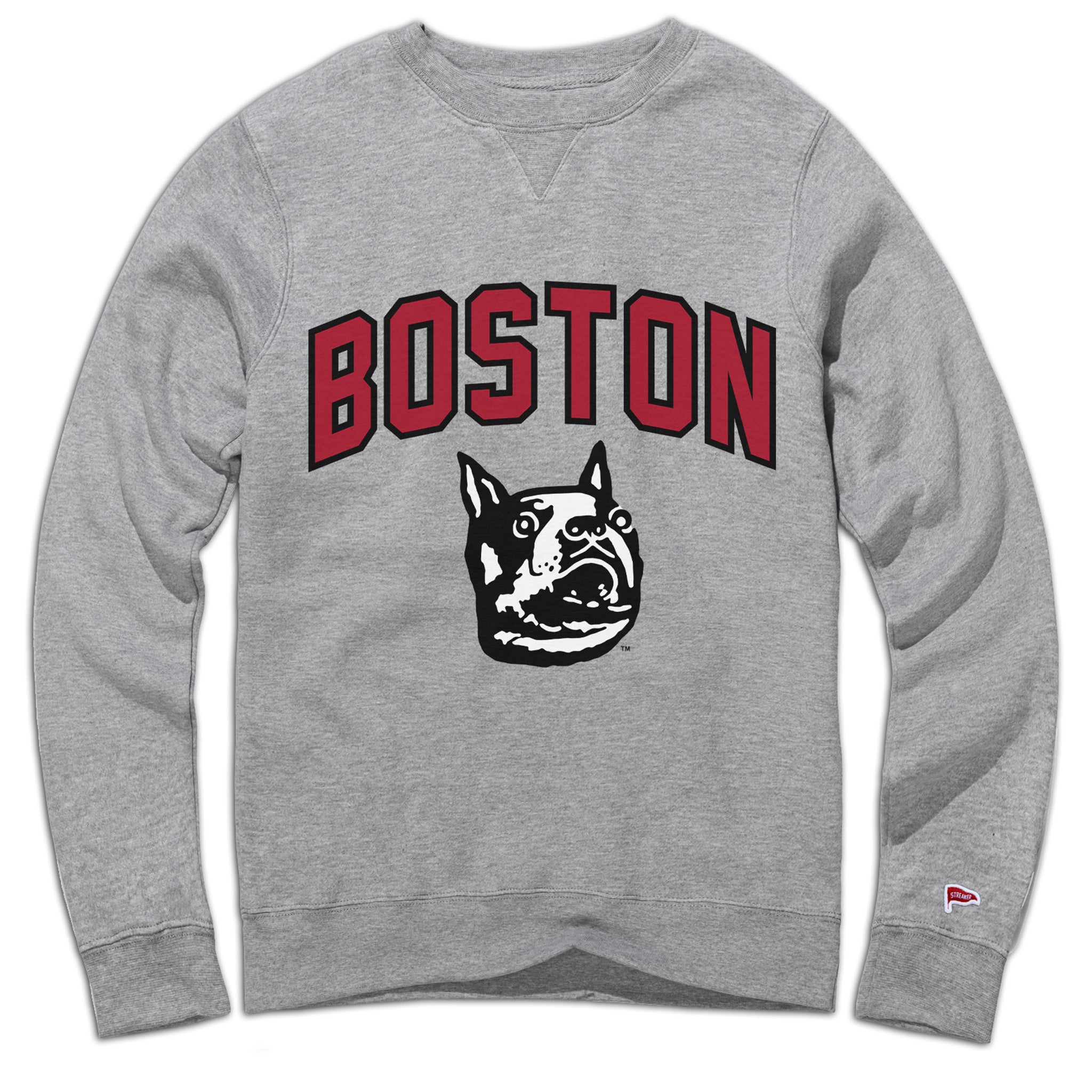 Boston University Vintage Hockey Crewneck Officially Licensed Nostalgic Sweater Streaker Sports