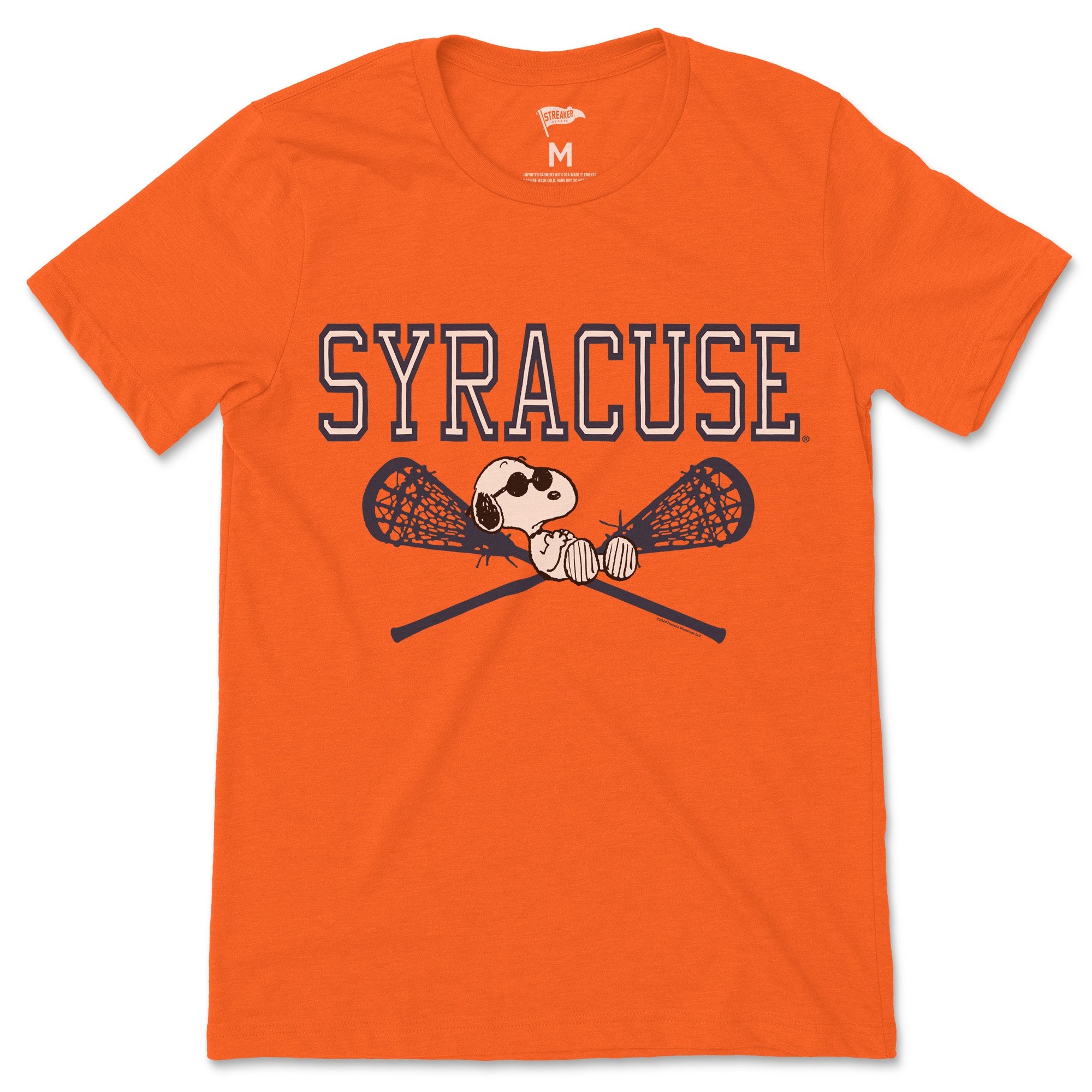 Syracuse Lacrosse Tee: Peanuts X Streaker Sports 