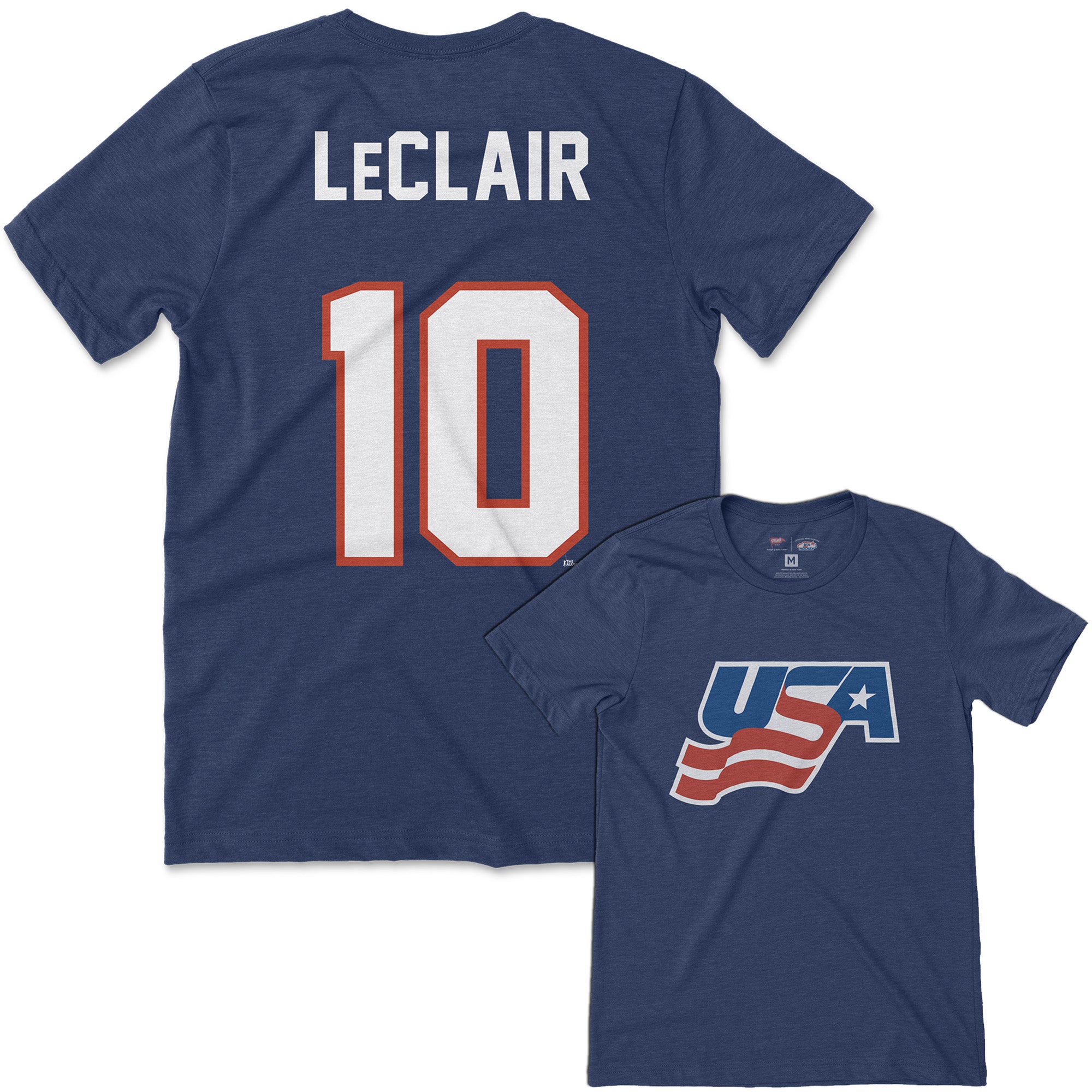 ONE OF A KIND AUTHENTIC JOHN LECLAIR TEAM USA/FLYERS SPLIT JERSEY - NIKE  MEDIUM