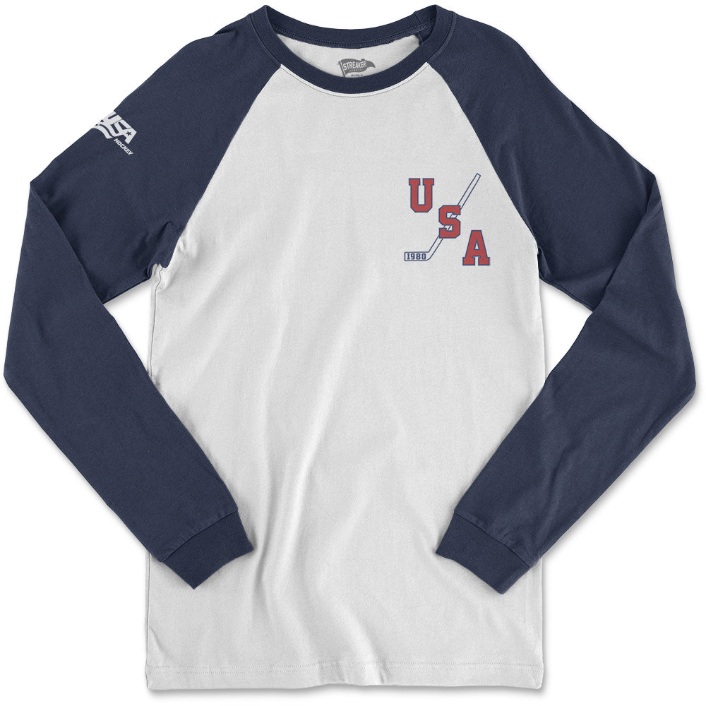 1980 USA Hockey ™ Long Sleeve Raglan Shirt