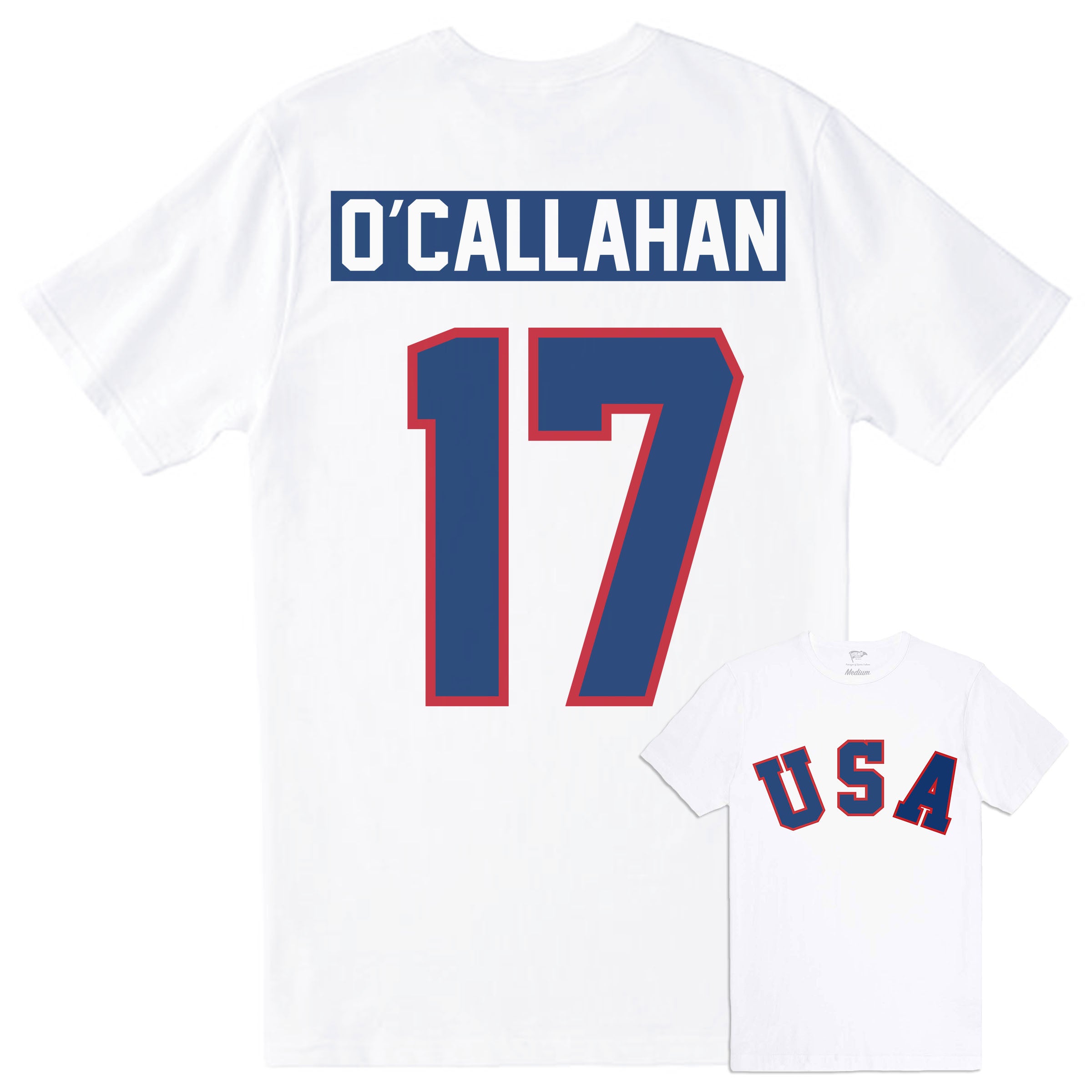 JACK O'CALLAHAN 1980 USA Olympic Hockey Jersey - Custom Throwback