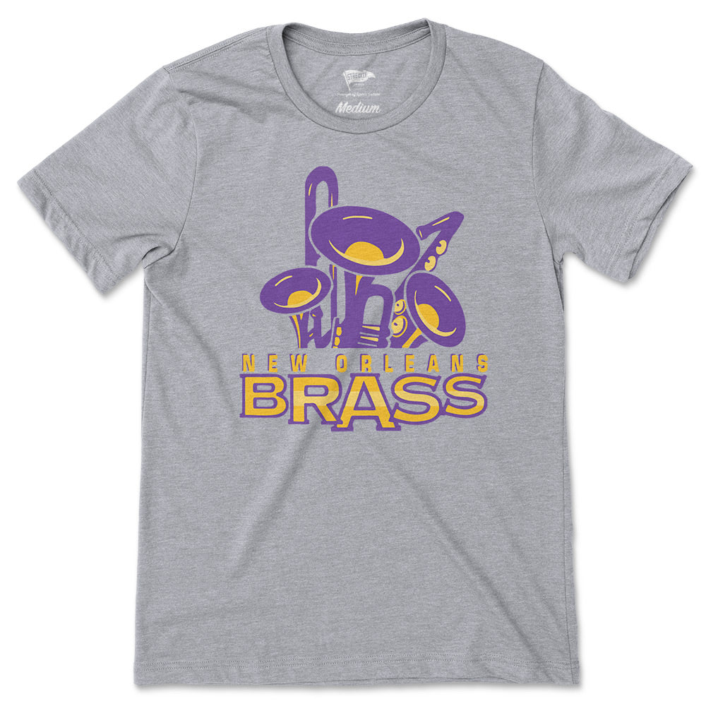 1997 New Orleans Brass Tee Vintage ECHL Shirt Streaker Sports