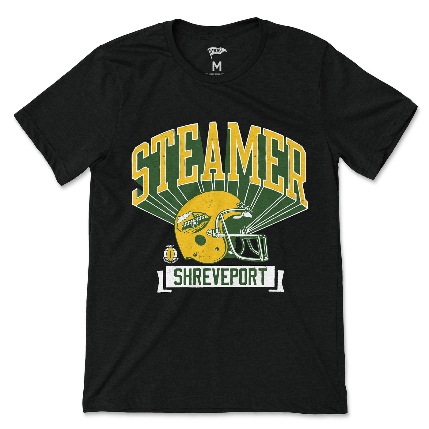 1974 Shreveport Steamer Retro Helmet Tee