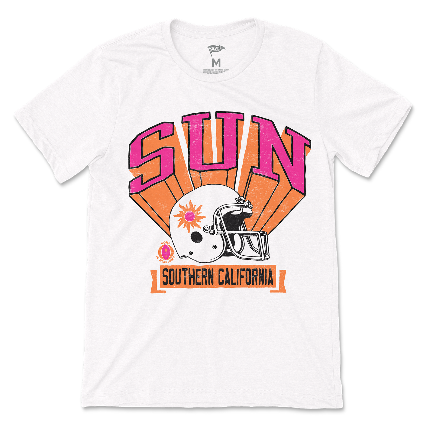 1974 Southern California Sun Retro Helmet Tee