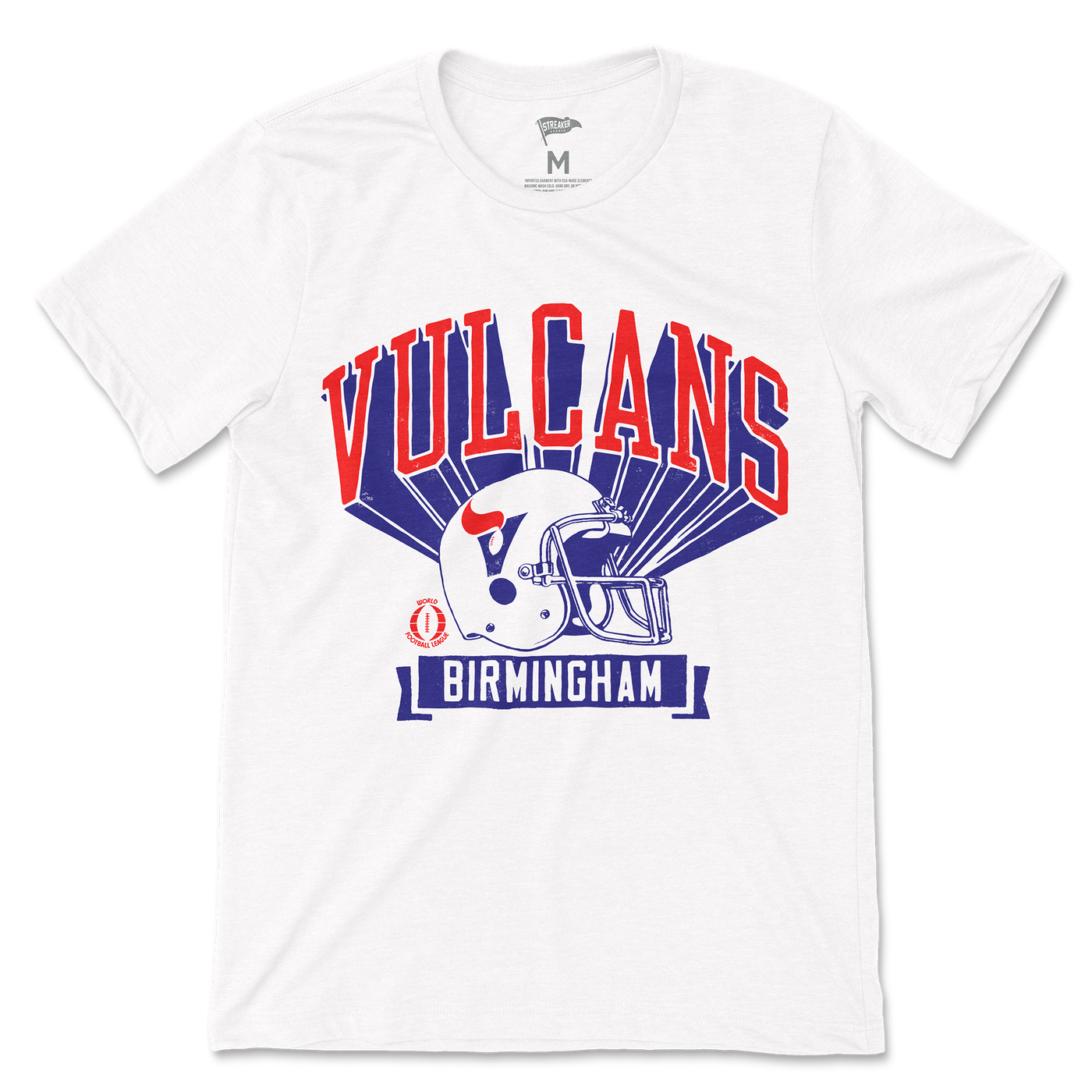 1975 Birmingham Vulcans Retro Helmet Tee