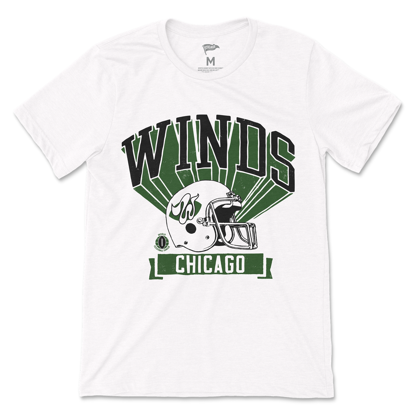 1975 Chicago Winds Retro Helmet Tee