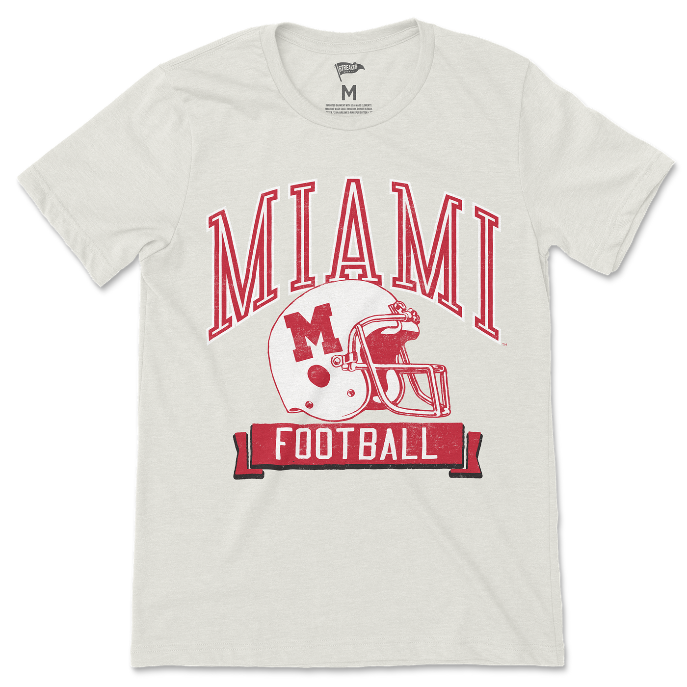 Miami University Vintage Football Tee