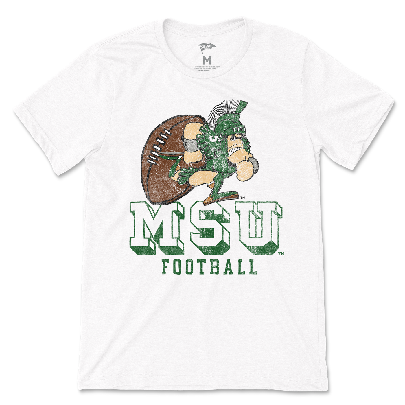 Michigan State Vintage 1989 Sparty Football Tee