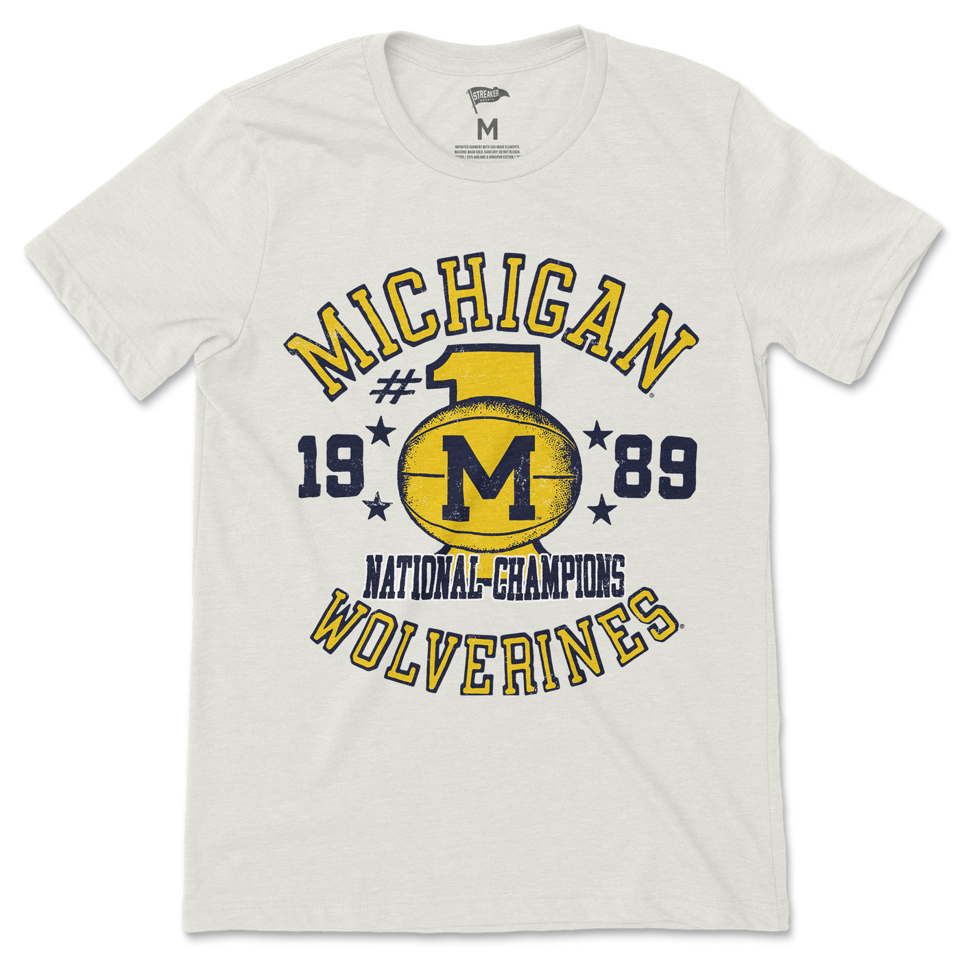 Michigan Vintage Basketball 1989 National Champions Tee