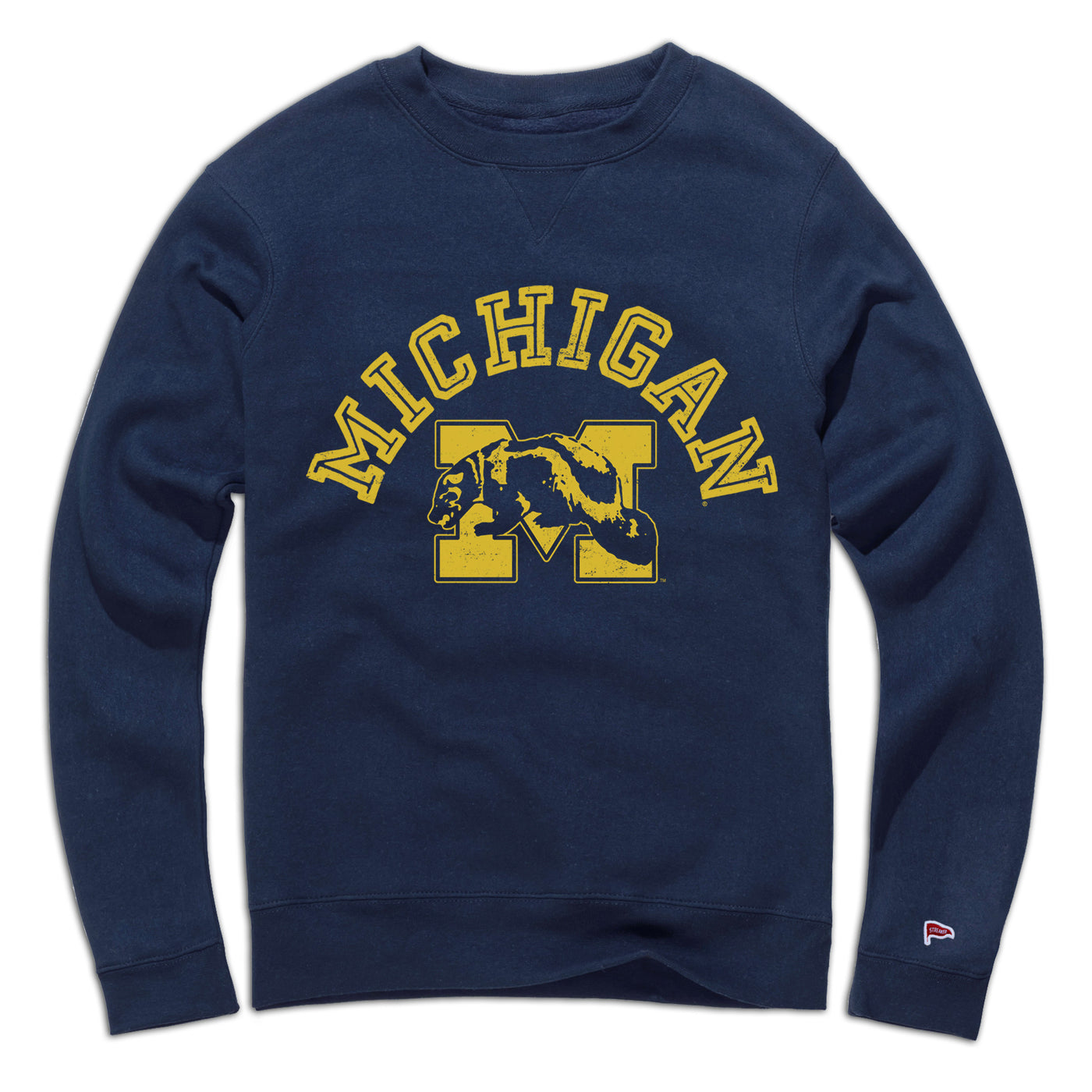 Michigan Vintage Campus Crewneck Sweatshirt