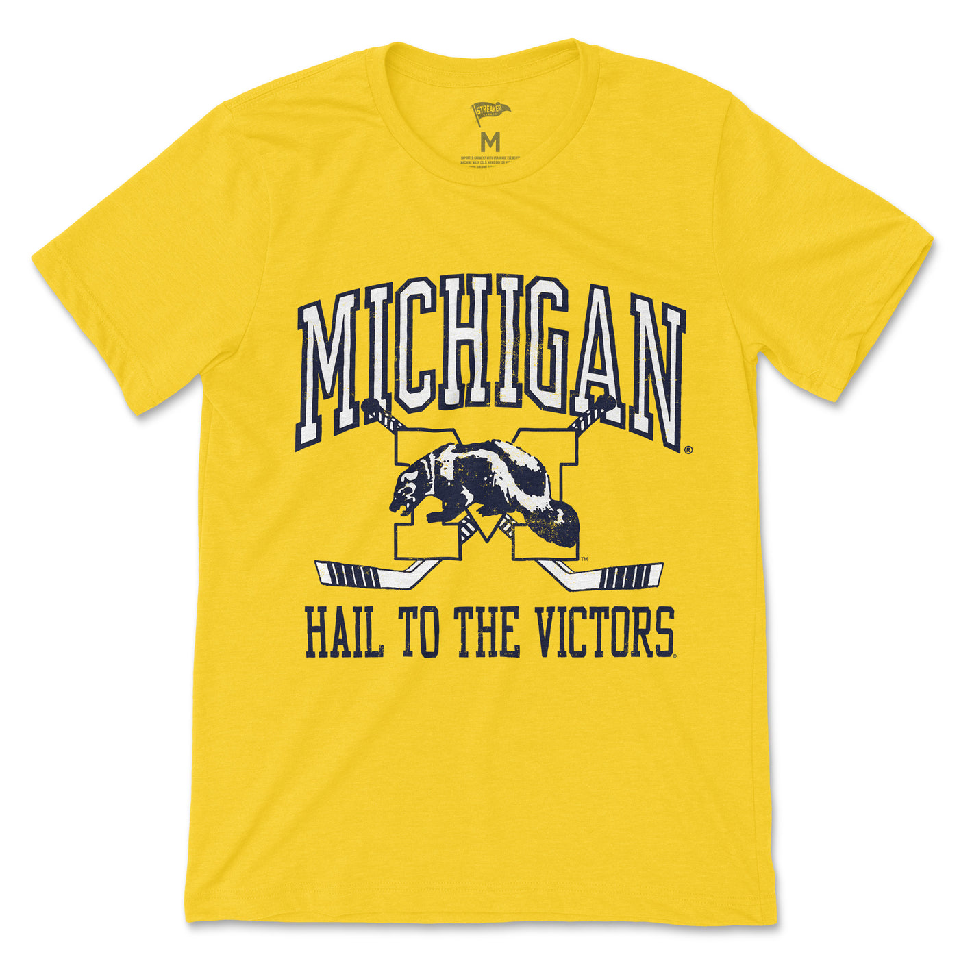 Michigan Vintage Hockey Tee