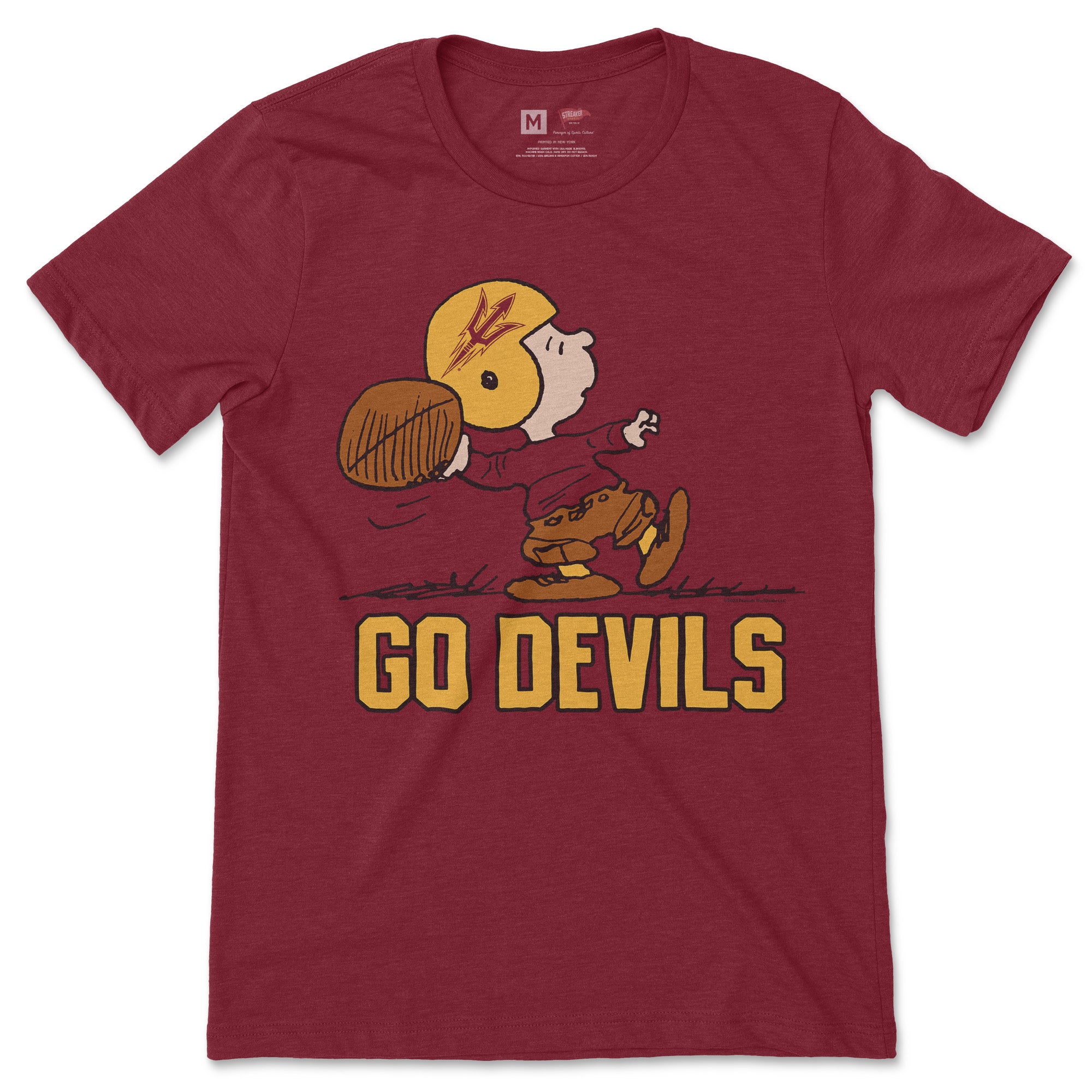 Streaker Sports Vintage Peanuts x Arizona State Tee | Officially ...