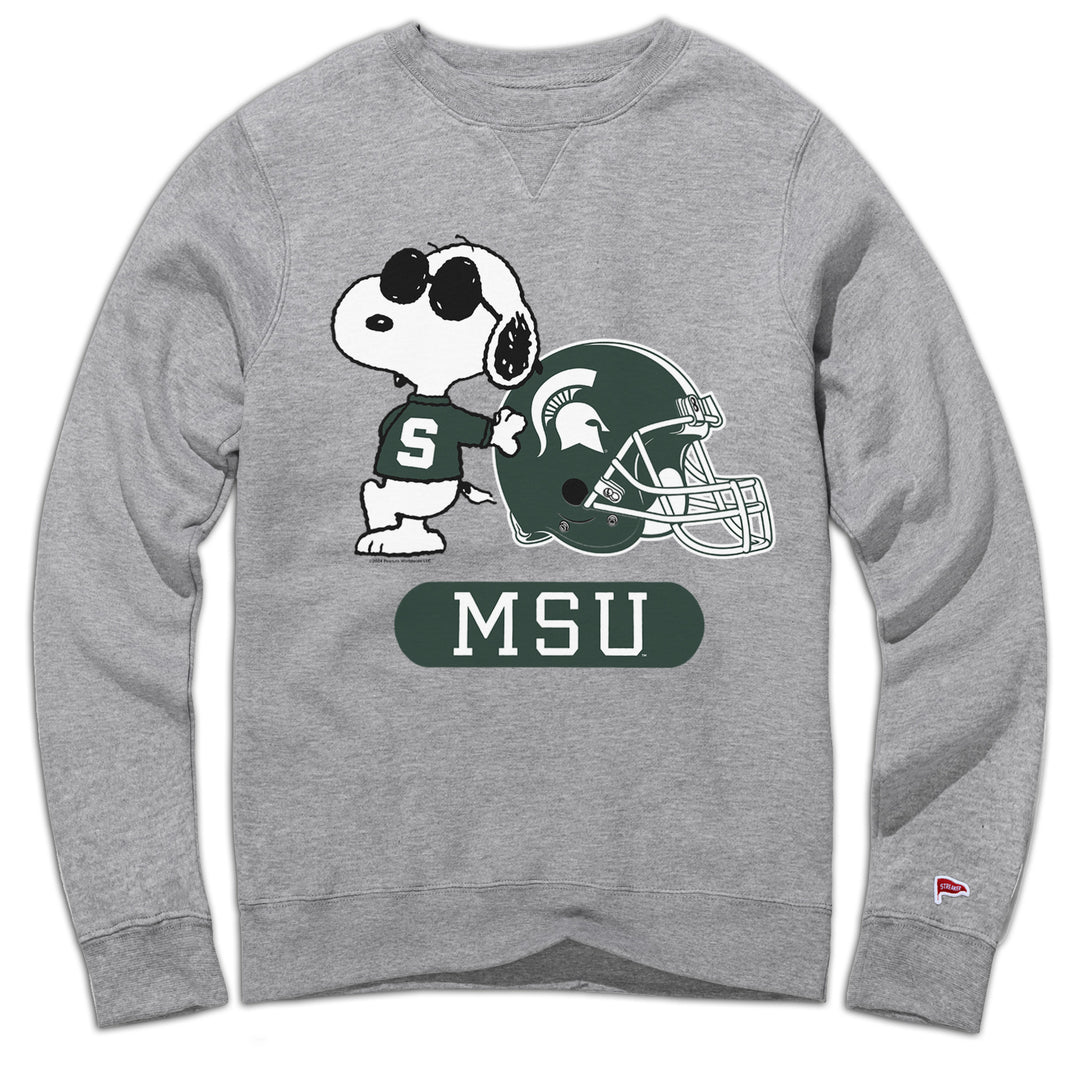 Peanuts x Michigan State Joe Cool Football Crewneck Sweatshirt Streaker Sports Exclusive