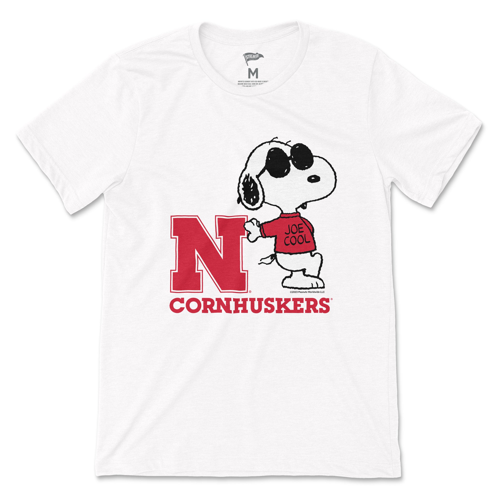 Streaker Sports: Peanuts x Nebraska Joe Cool Tee - Iconic College Style 🏈👕