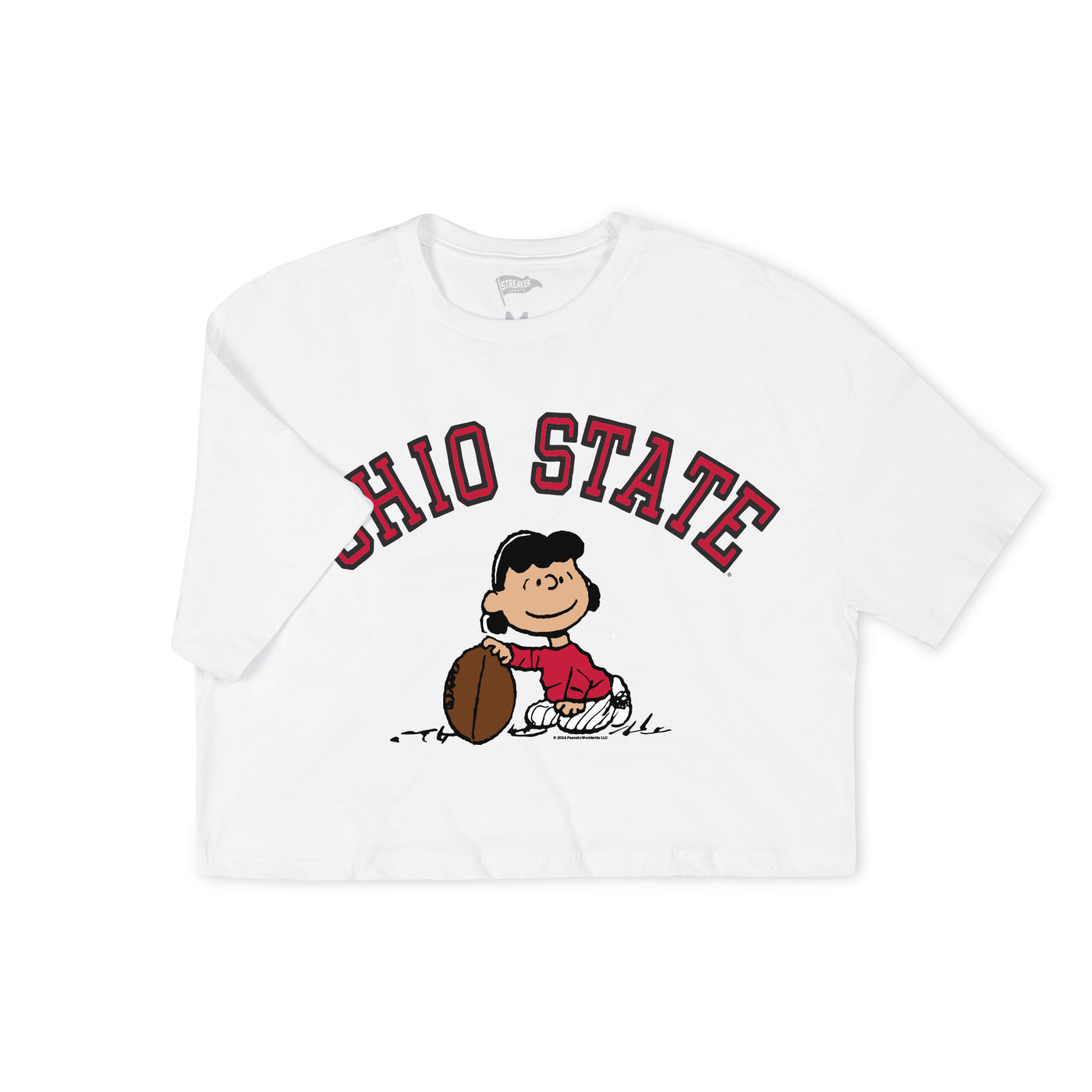 Peanuts x Ohio State Lucy Womens Crop Tee