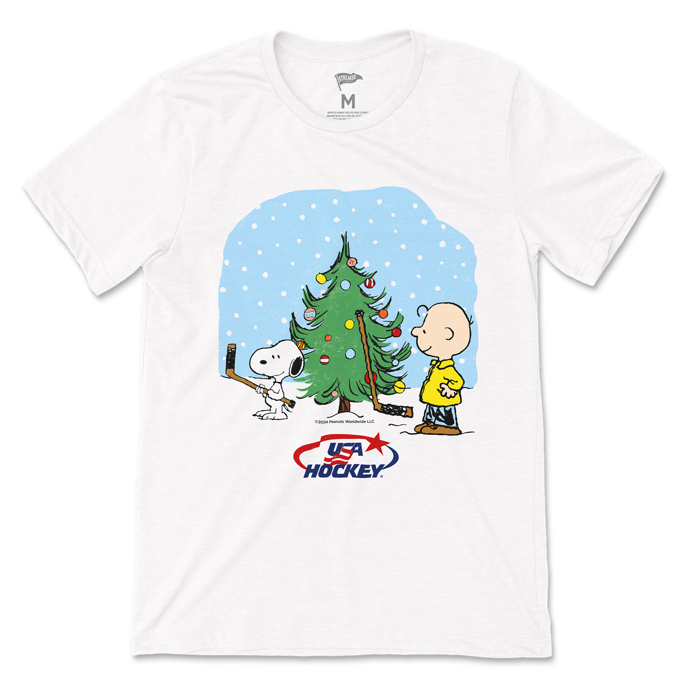 Peanuts x USA Hockey Christmas Morning Tee