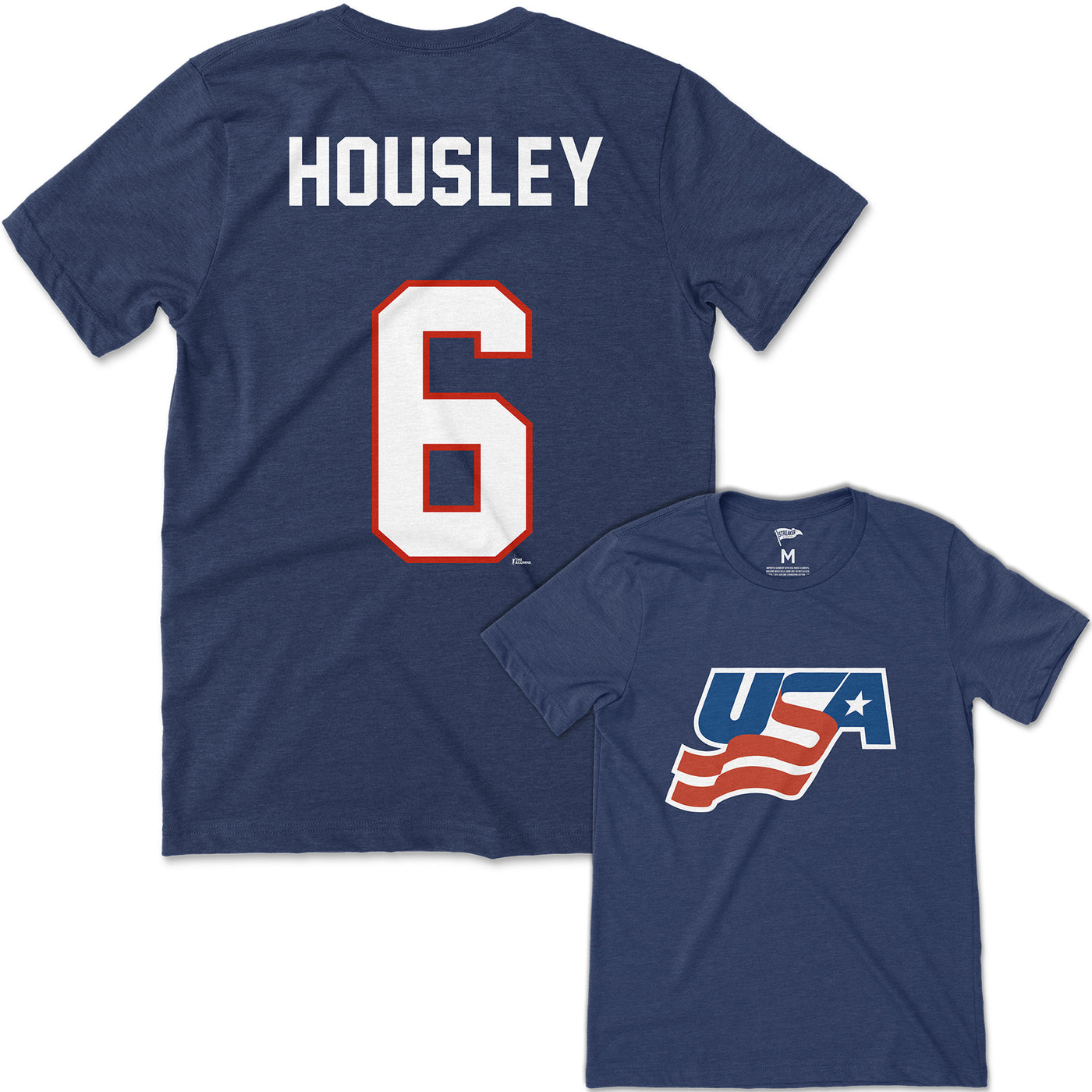 Team USA Phil Housley Jersey Tee